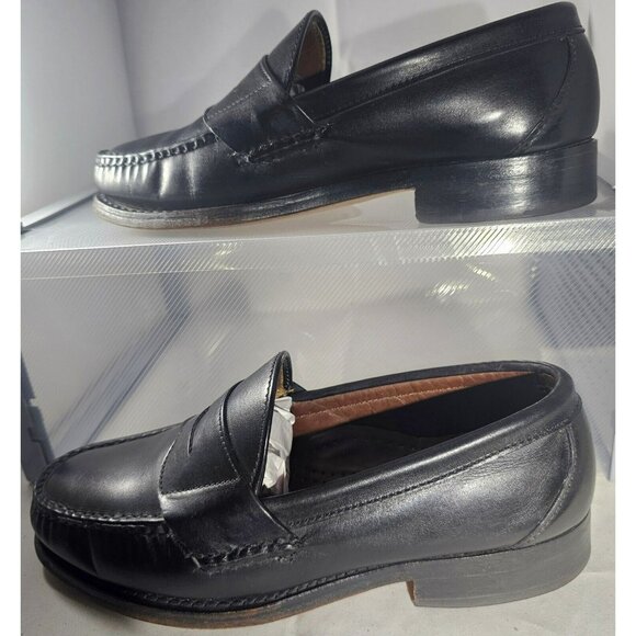 Allen Edmonds Men's Paxton Black Leather Penny LoafersSize 5.5 3E Made In U.S